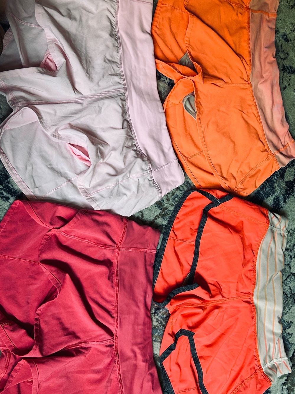 Lululemon - 4 Hotty Hot Style Active Pull-On Shorts - Pink, Coral, Orange